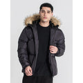 GIANNI KAVANAGH ,Cazadora Plumífero Negra Logomania GKM006985 Black.