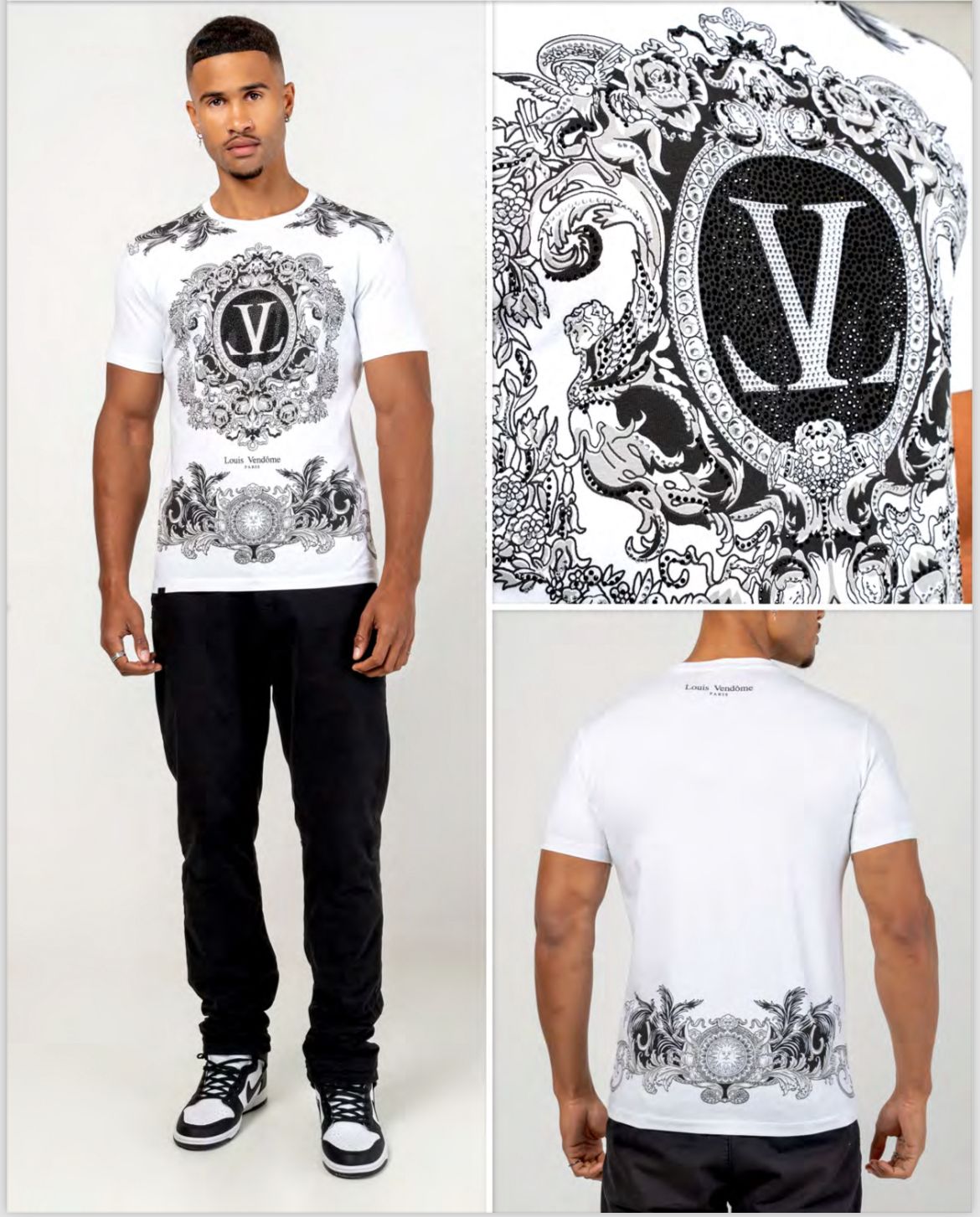 LOUIS VENDOME CAMISETA HOMBRE LV-72 White..