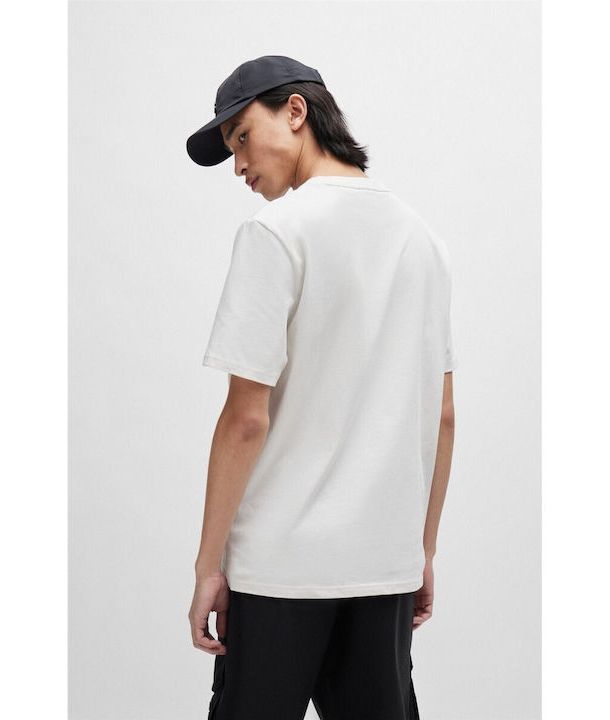 HUGO BOSS - Camiseta Drochet Blanca para Hombre Hugo 50509958-121White.