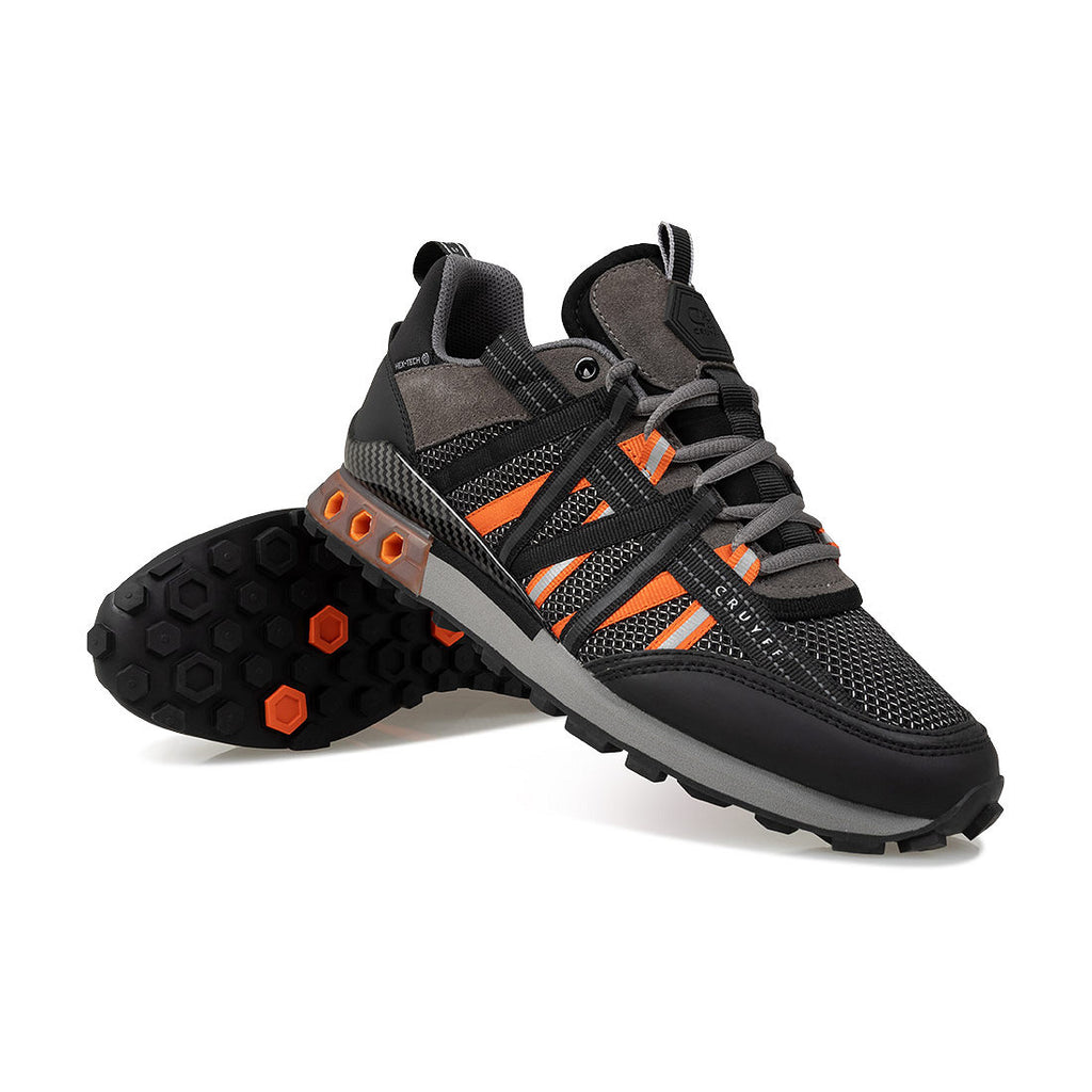 Cruyff Zapatillas Hombre  Modelo Fearia Hex-Tech CC254032-962 Blak-Orange.