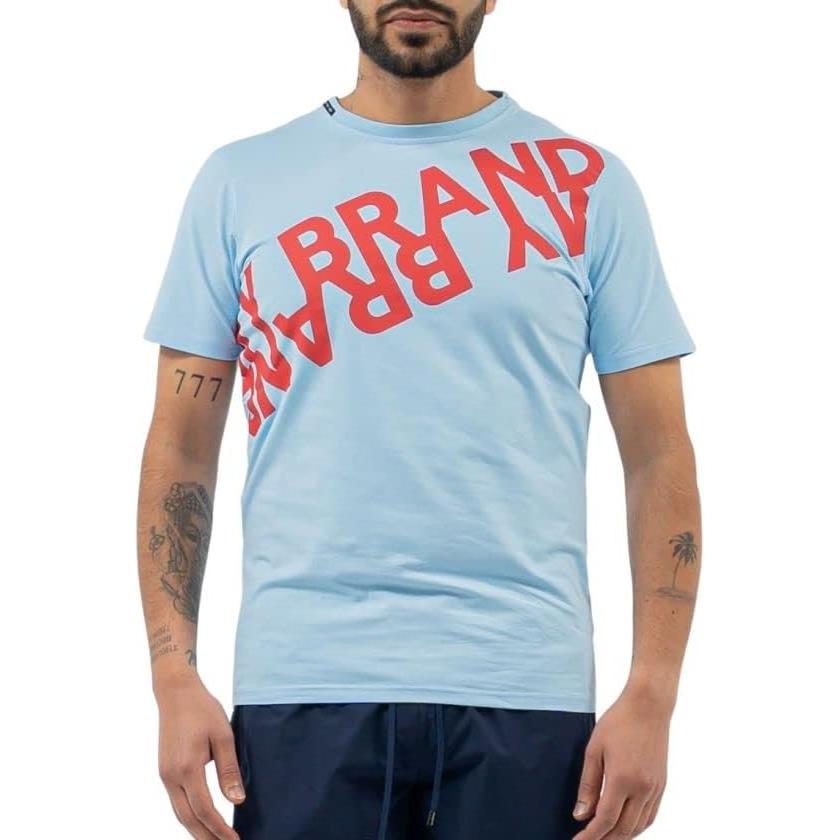 MY BRAND Camiseta Hombre MB Double Branding 1-X22-001-C-009 Blue.