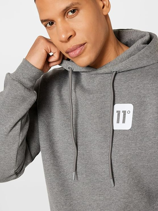 Eleven Degrees 11º Sudadera Con Capucha Hombre 11D1189-843 Charcoal..