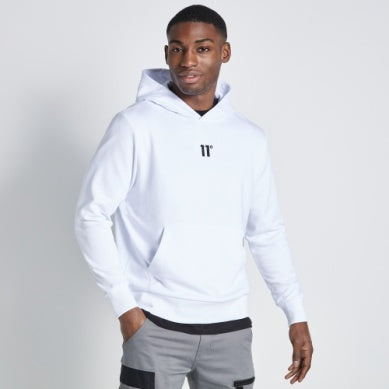 ELEVEN DEGREES SUDADERA CON CAPUCHA  gráfica Blanca.  -11D3526-114