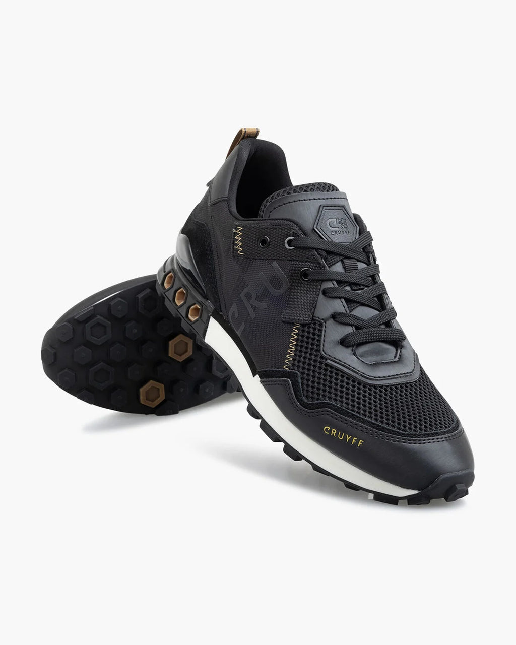 Cruyff Zapatillas Deportivas Hombre Modelo Superbia Hex-Tech CC243232-960 Black/Gold.