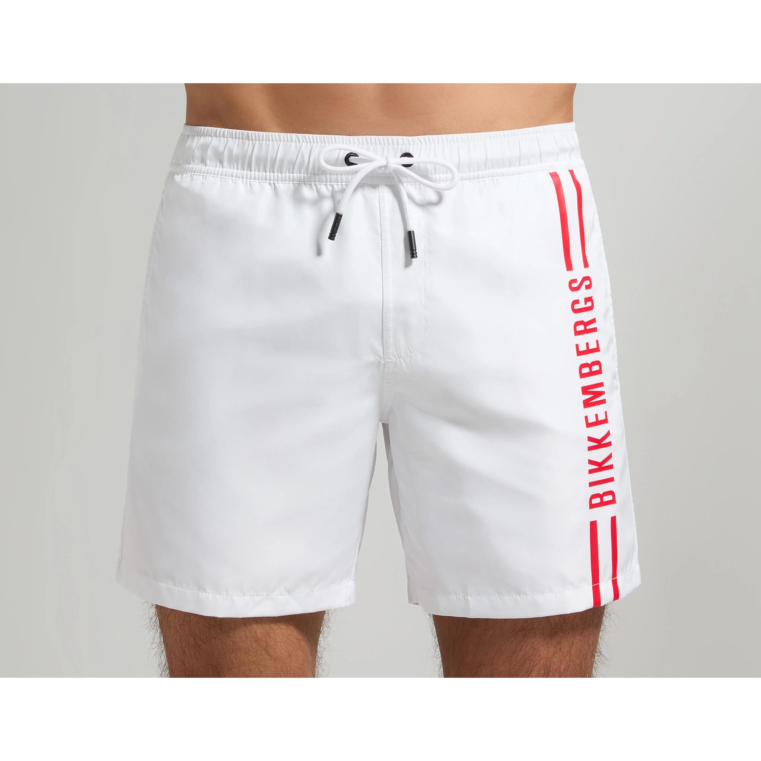 BIKKEMBERGS BAÑADOR HOMBRE COLOR BLANCO.