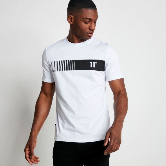 Eleven Degrees 11º Camiseta para Hombre con Logotipo 11D3045-002  White.