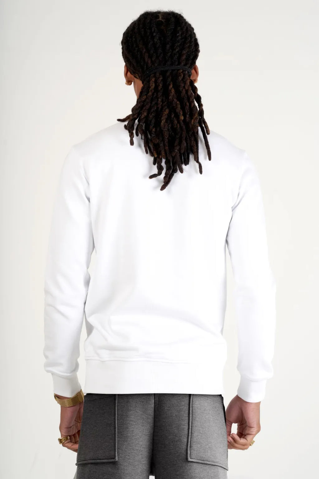 LOUIS VENDOME Sudadera Sin Capucha LV-46 White/Gold.