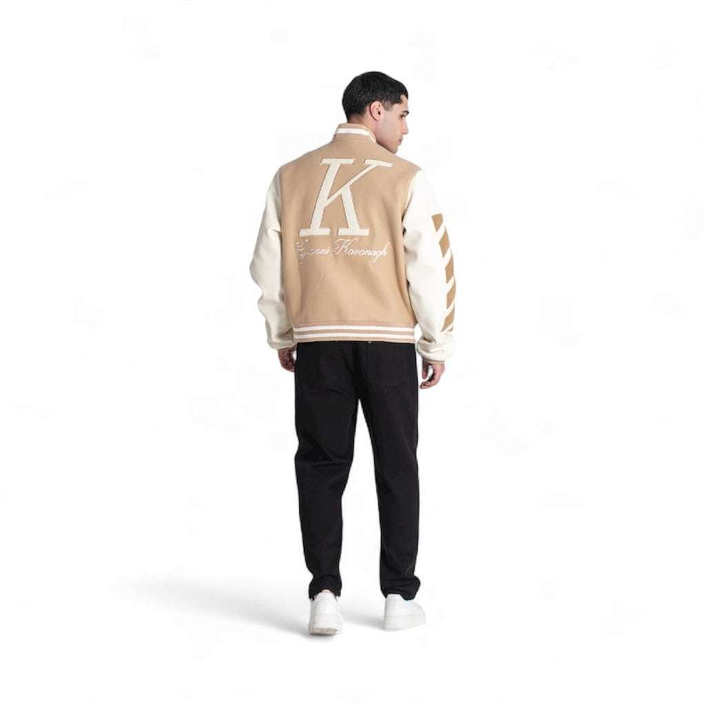 Cazadora Bomber Beige Varsity GKM006997.