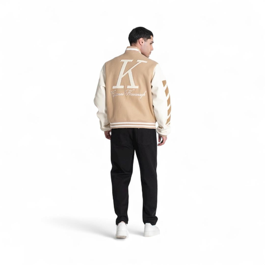 Cazadora Bomber Beige Varsity GKM006997.