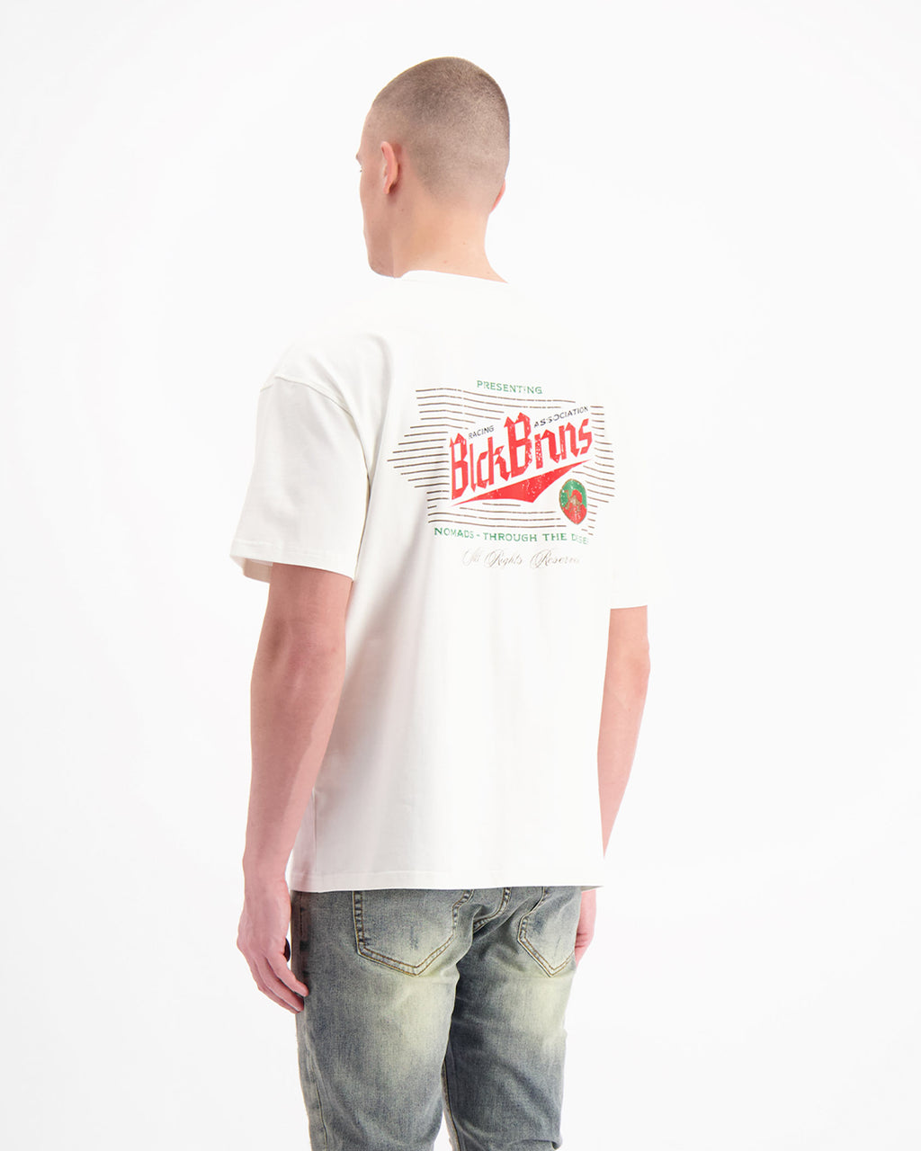 BLACK BANANAS Camiseta Hombre Modelo Racing :1.125.3.16 White.