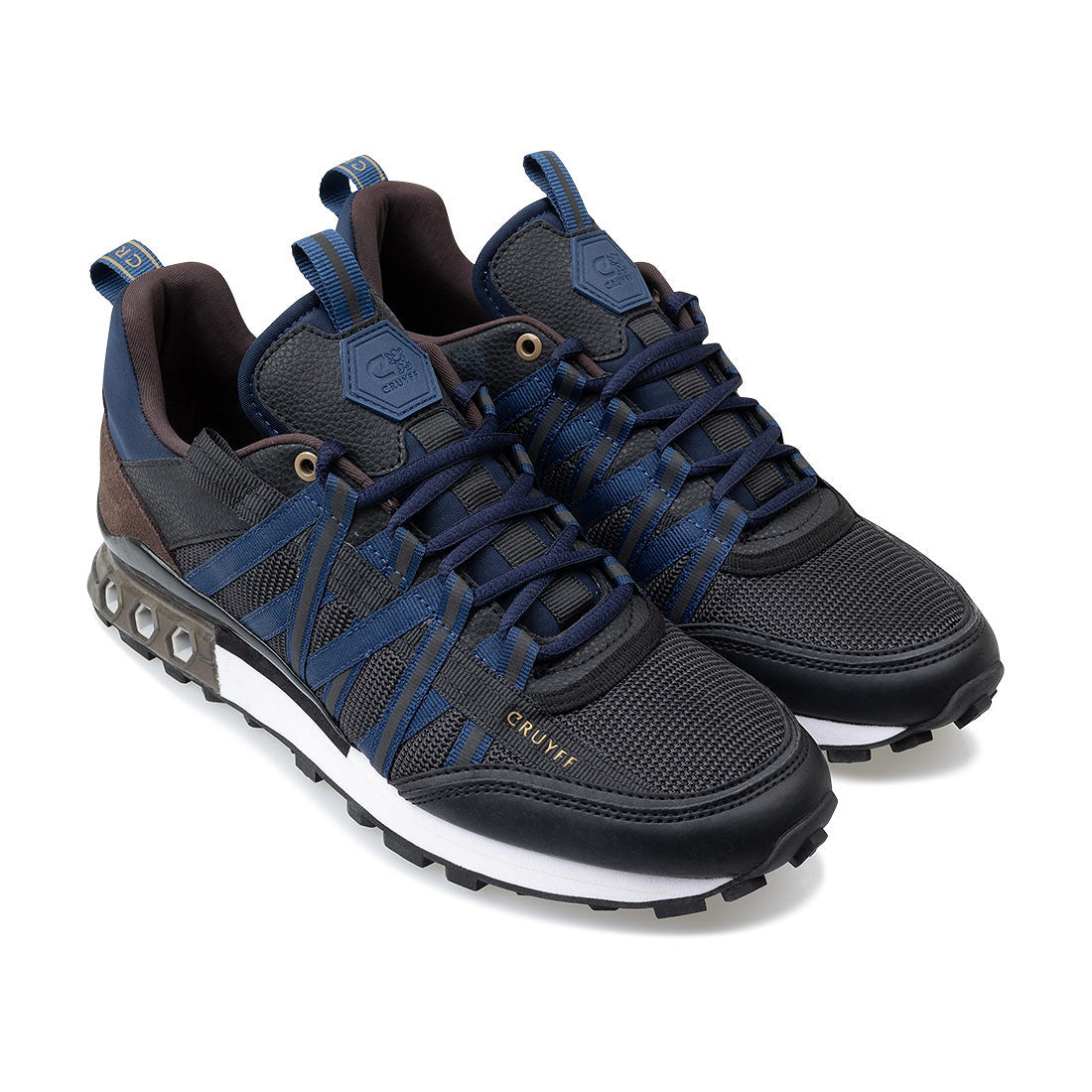 Cruyff Zapatillas Deportivas Hombre Modelo Fearia Hex-Tech CC243113-677 Navy/Brown.