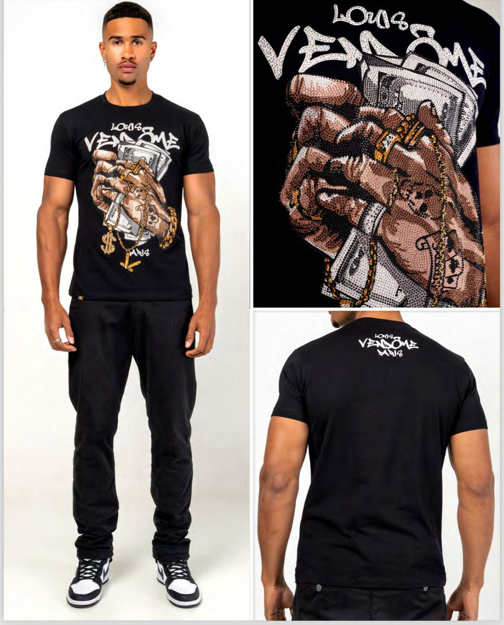 LOUIS VENDOME CAMISETA HOMBRE LV-67 Black.