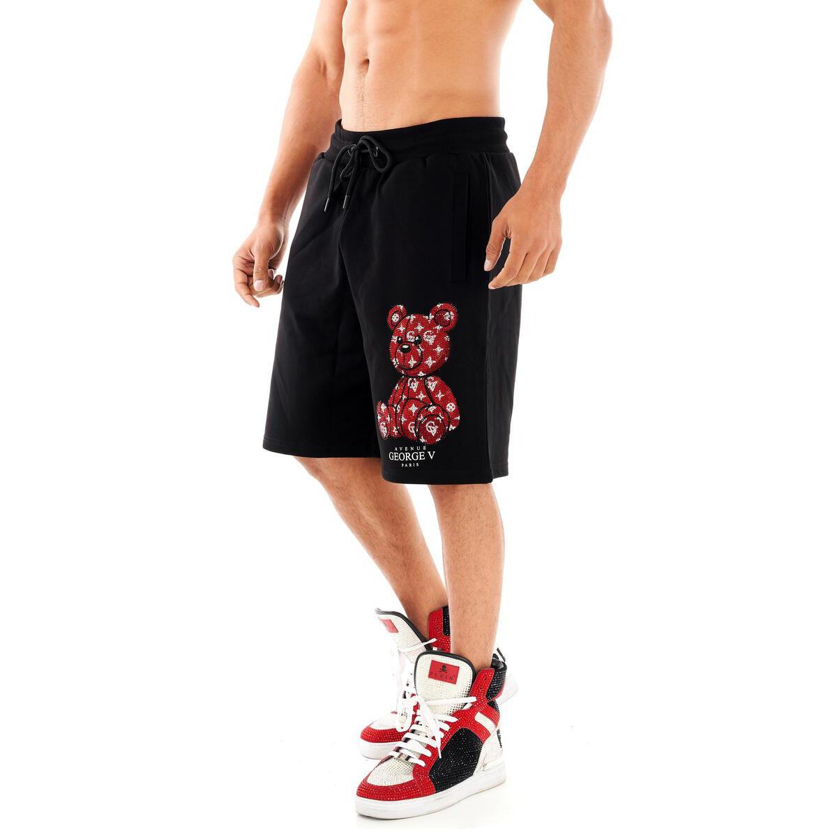 GEORGE-V .Pantalon Corto Hombre GV-2233 Black/Red.