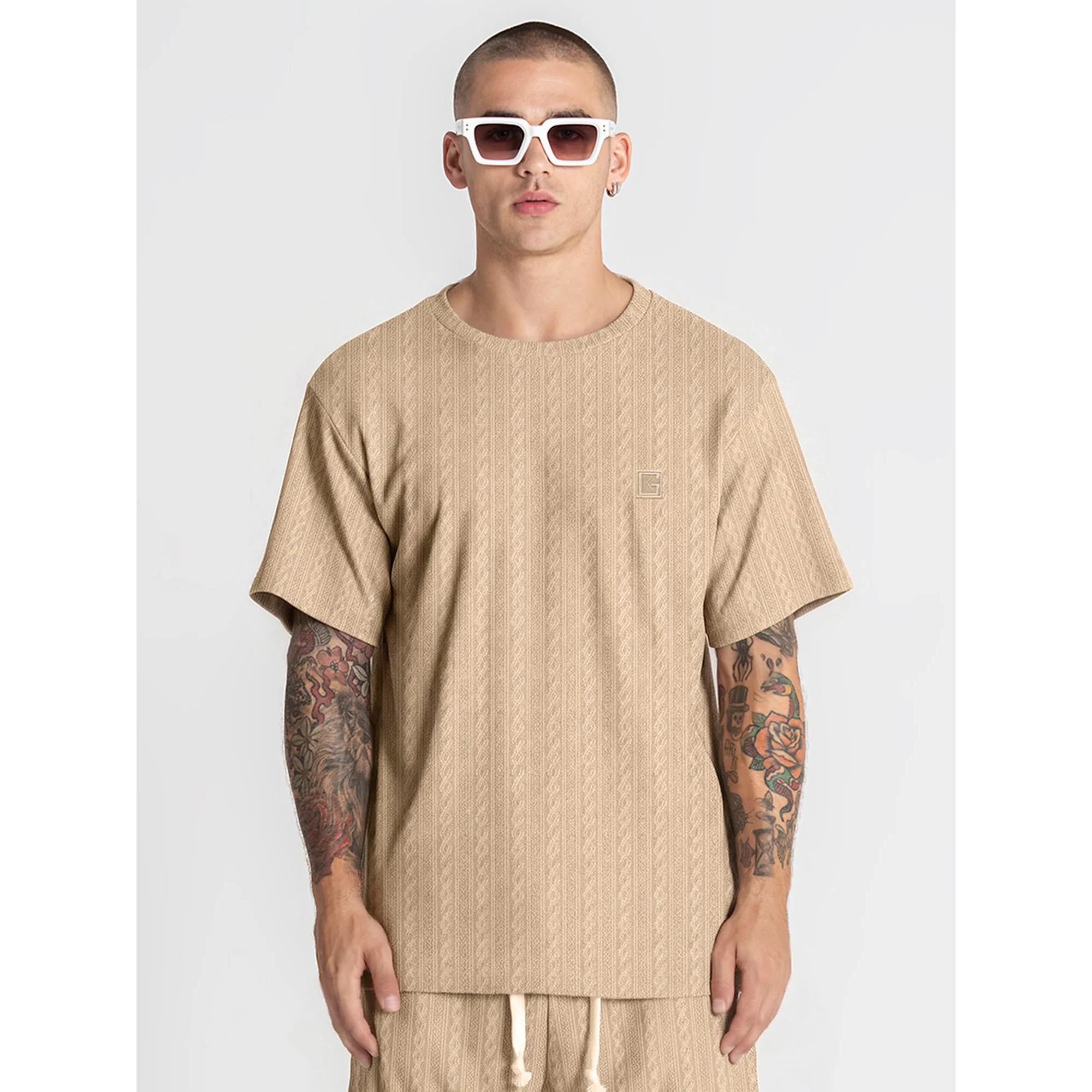 GIANNI KAVANAGH Camiseta HOMBRE GKM007542 Beige.