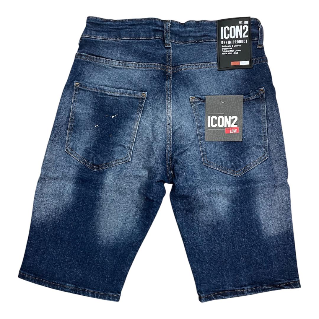 ICON2 Pantalon Corto de hombre de algodón elástico, colección Primavera/Verano (6315).