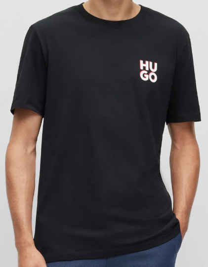 HUGO BOSS CAMISETA DOBLE HOMBRE  50492550-001 Black.