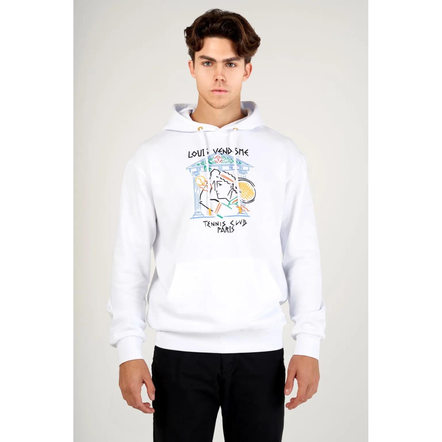 LOUIS VENDOME Sudadera con Capucha LV-26 White.