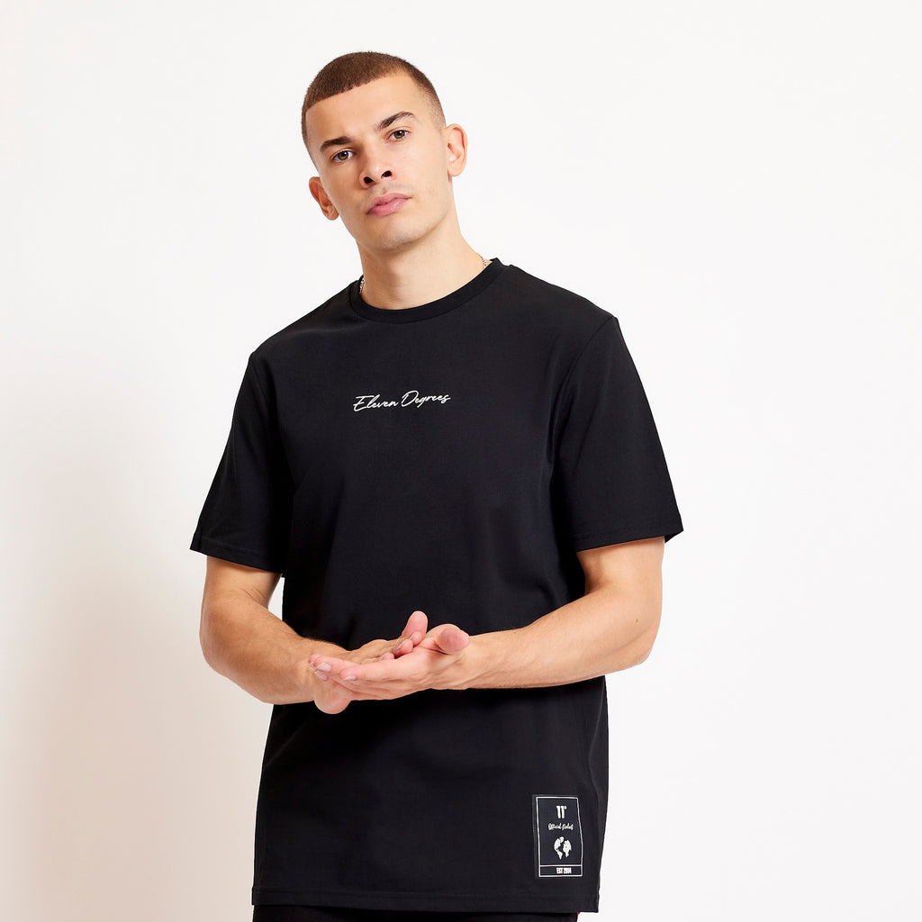 Eleven Degrees 11º City Map Graphic T-Shirt - Black 11D3736-001
