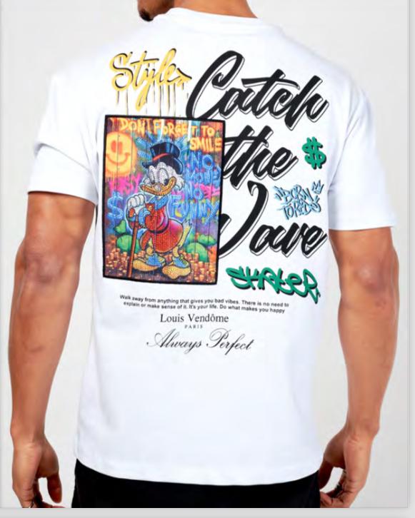 LOUIS VENDOME PARIS CAMISETA HOMBRE MODELO: LV-60 White.
