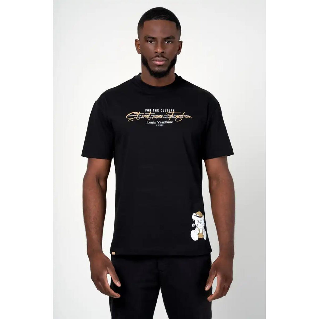 LOUIS VENDOME PARIS CAMISETA HOMBRE MODELO:LV-62 Black.