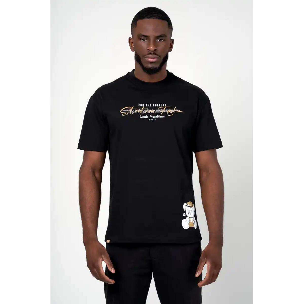 LOUIS VENDOME PARIS CAMISETA HOMBRE MODELO:LV-62 Black.
