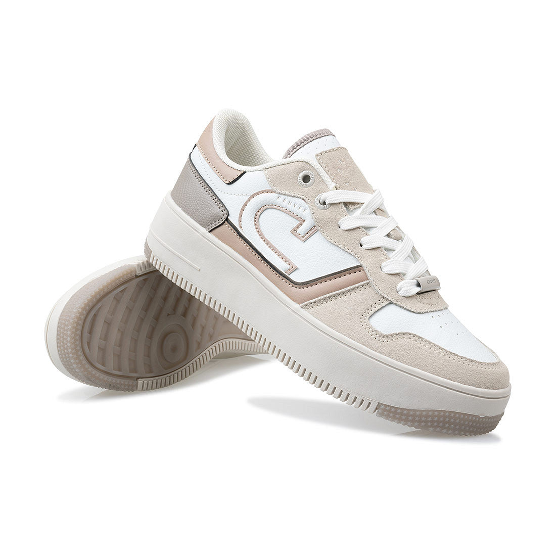 Cruyff Zapatillas Deportivas Mujer Modelo Campo Low Lux CC243901-157 White/Taupe.