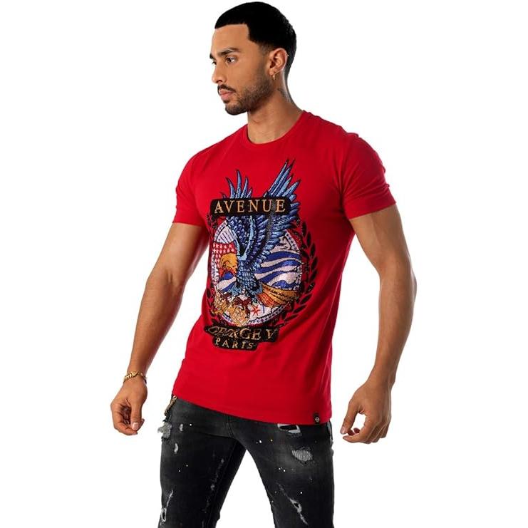 GEORGE-V PARIS Camiseta Hombre GV-2209 Red.