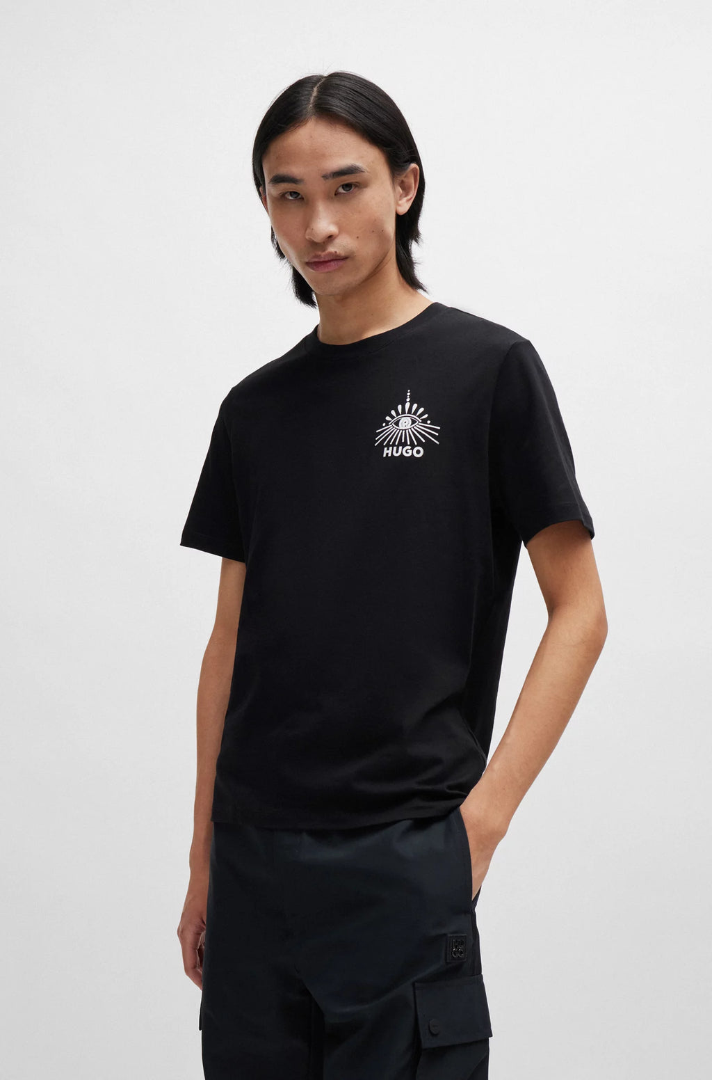 HUGO BOSS  Camiseta Manga Corta Hombre  Color Negro 50513828-001