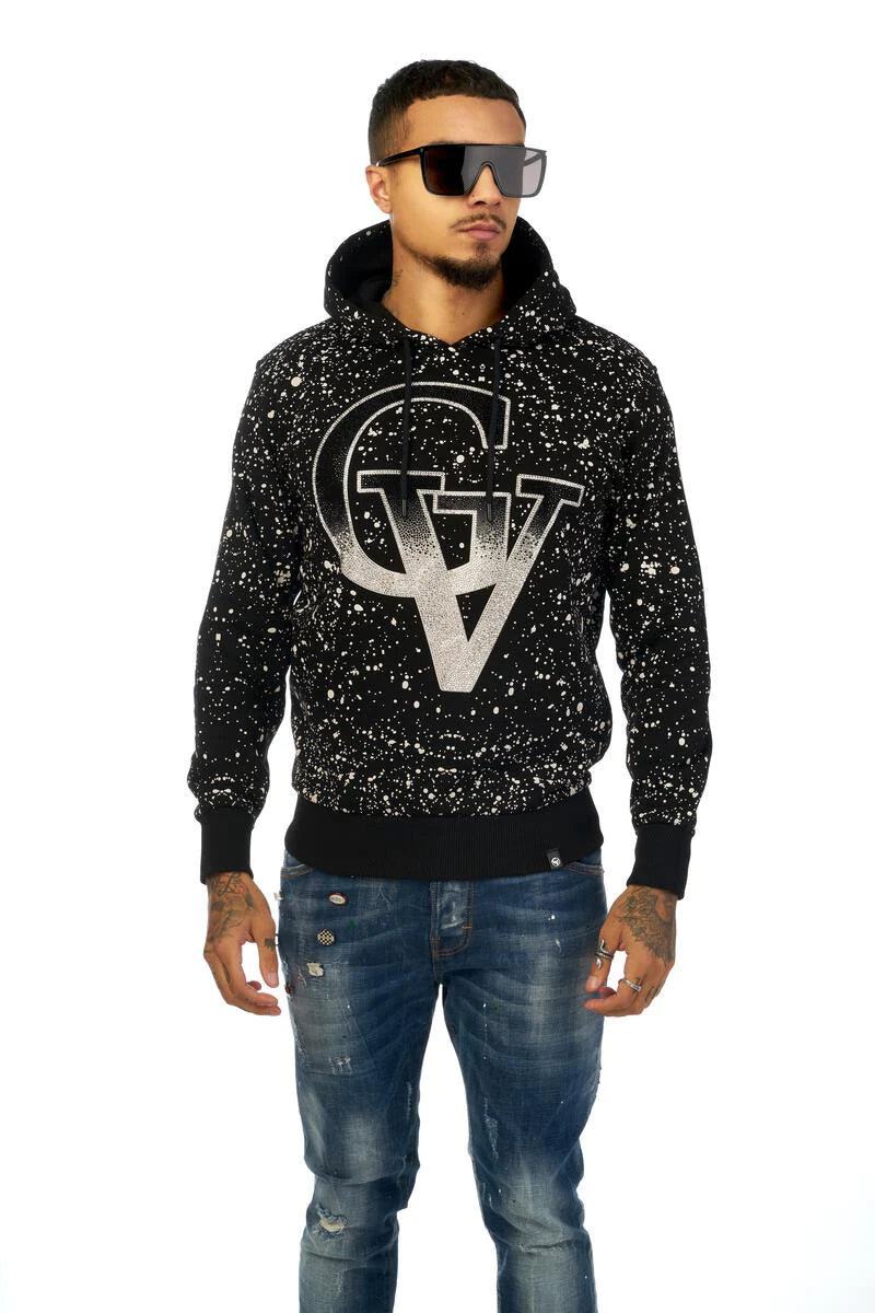 GEORGE-V Sudadera con Capucha GV-2095 Black.