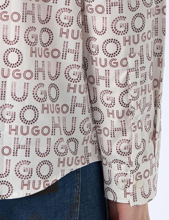 HUGO BOSS  Camisa Hombre, Manga Larga Color Negro,  50508663-199.
