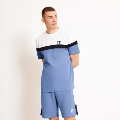ELEVEN DEGREES CONJUNTO HOMBRE TRIPLE PANEL - AZUL SOMBRA / BLANCO / NEGRO 11D3704-1109..