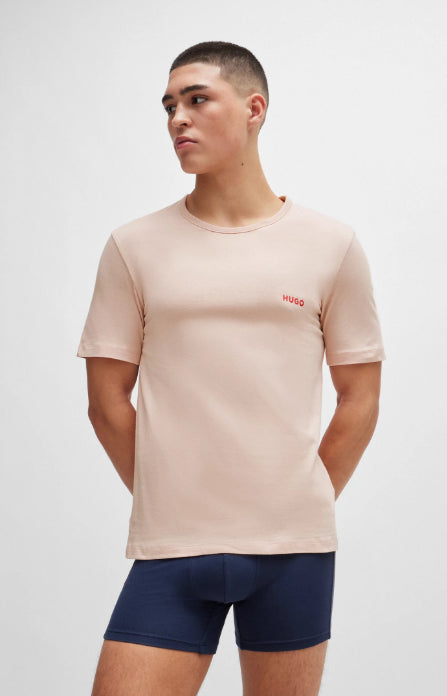 HUGO BOSS - .Camiseta RN Triplet P Underwear T (Pack de 3) para Hombre 50480088-680.