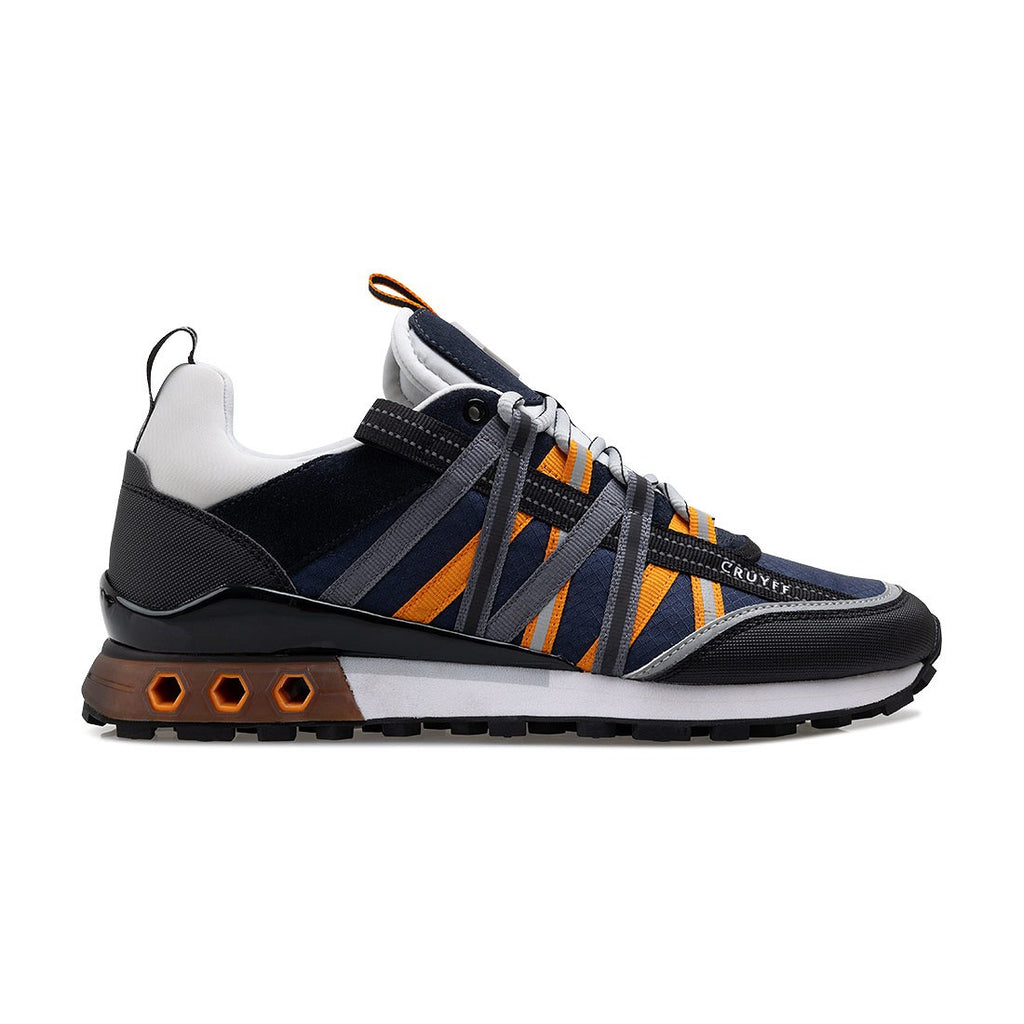 CRUYFF Zapatillas Hombre Modelo Fearia Hex-Tech CC241082-682 Navy/Orange.