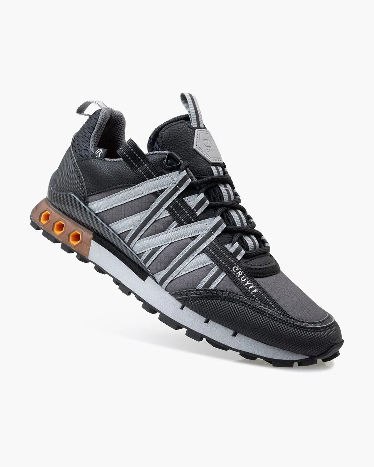 Cruyff Zapatillas Deportivas Hombre Modelo Fearia // Montserrat CMF243101-962 Black/Grey/Orenge.