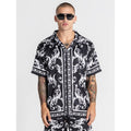 GIANNI KAVANAGH Camisa de Satén Negra Majestic GKM007519