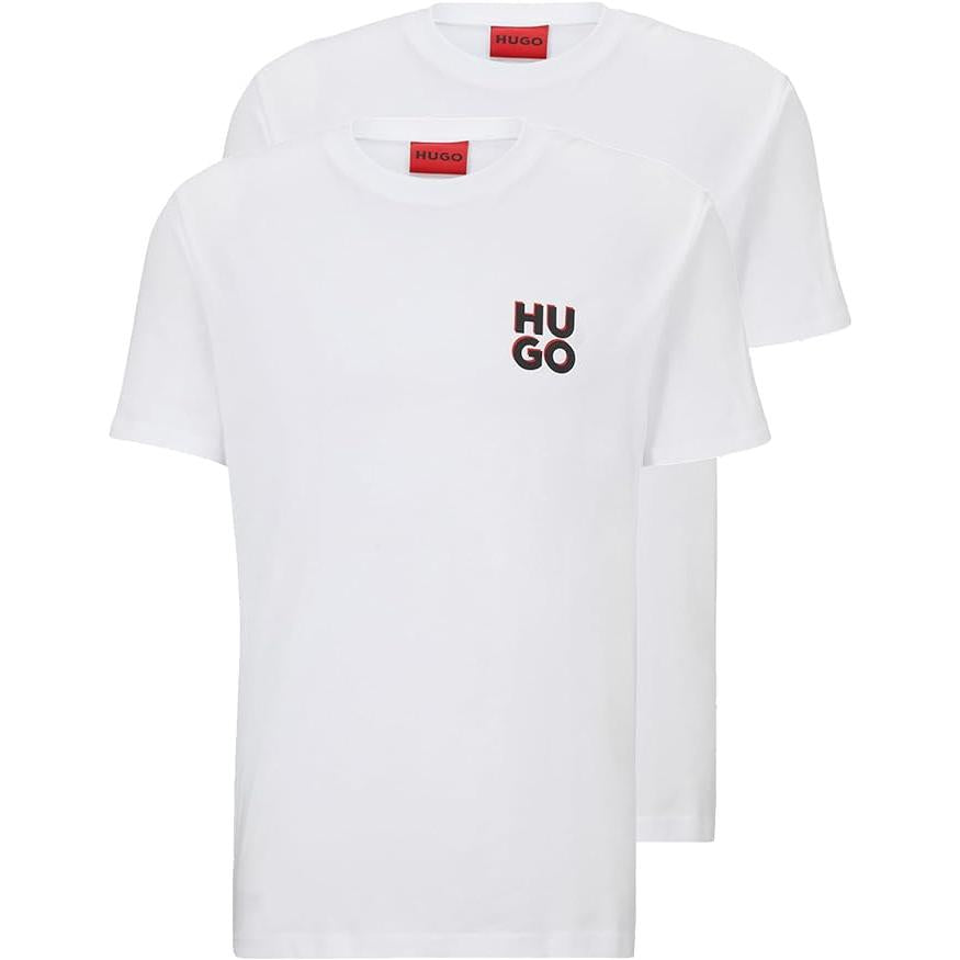 HUGO BOSS CAMISETA DOBLE HOMBRE  50492550-100 White.