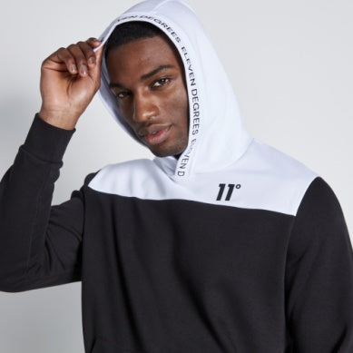 Eleven Degrees Sudadera Hombre 11D3318-047 Black/White