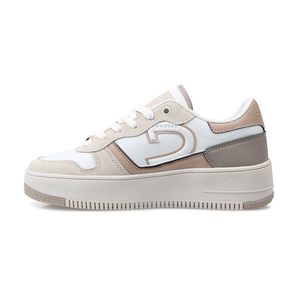 Cruyff Zapatillas Deportivas Mujer Modelo Campo Low Lux CC243901-157 White/Taupe.