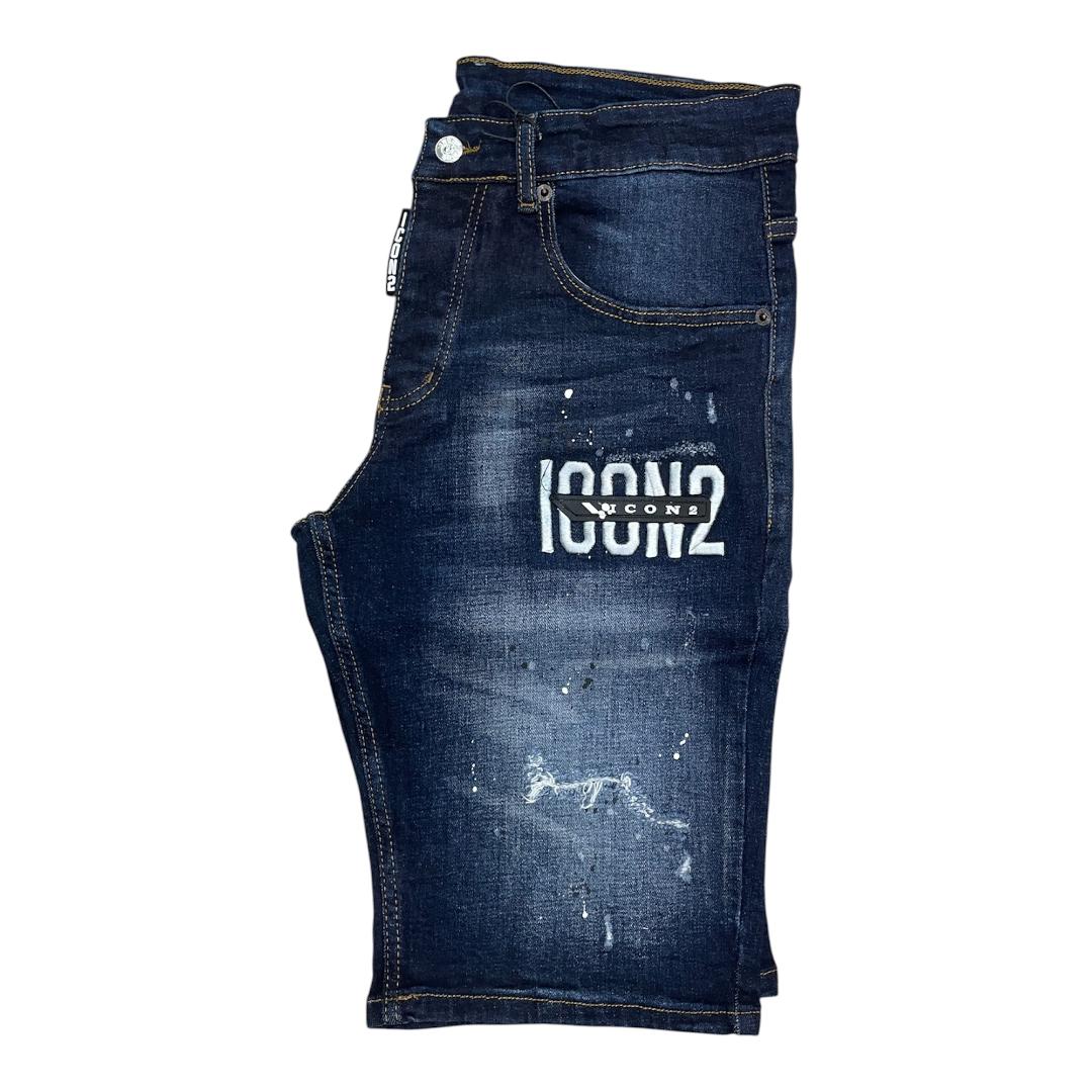 ICON2 Pantalon Corto de hombre de algodón elástico, colección Primavera/Verano (6310).