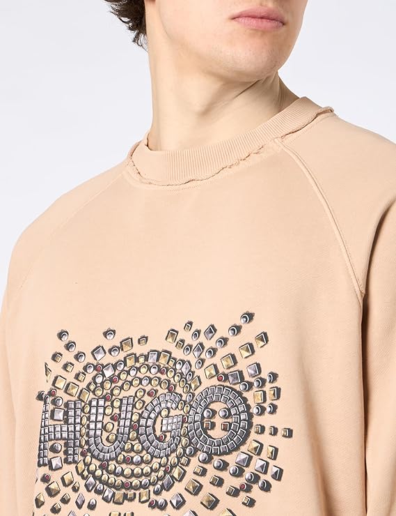 HUGO BOSS  Sudadera Sin Capucha Hombre, Color Biege,  50504520-267.