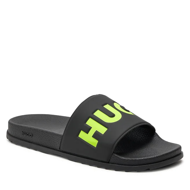 HUGO BOSS  Chanclas Hombre  Color Negro/Verde 50498352-008.
