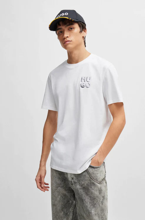 HUGO BOSS - Camiseta Blanca para Hombre Hugo 50508944-100 .