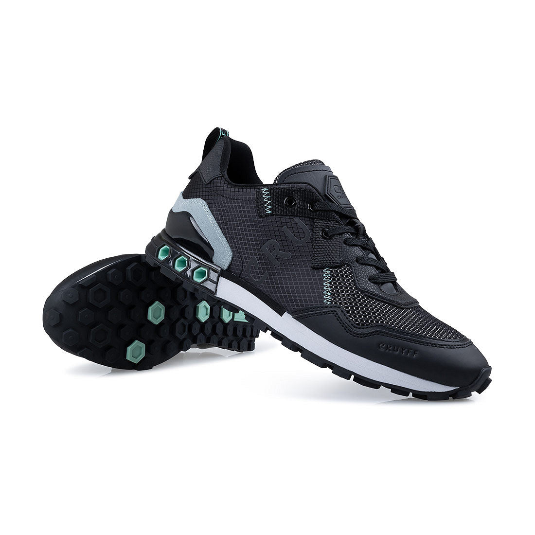 Cruyff Zapatillas Deportivas Hombre Modelo Superbia Hex-Tech CC243231-954 Black/Mint.