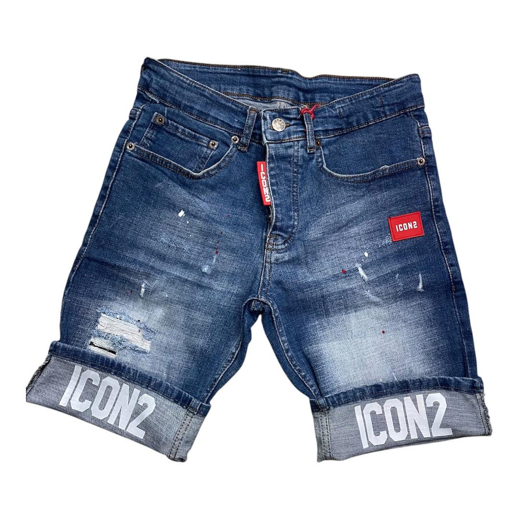ICON2 Pantalon Corto de hombre de algodón elástico, colección Primavera/Verano (6344)