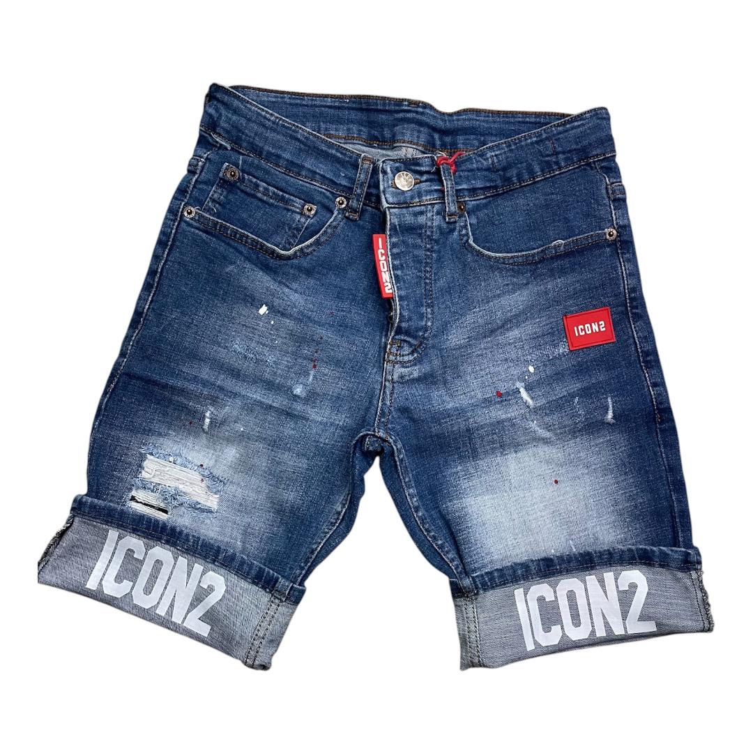 ICON2 Pantalon Corto de hombre de algodón elástico, colección Primavera/Verano (6344)
