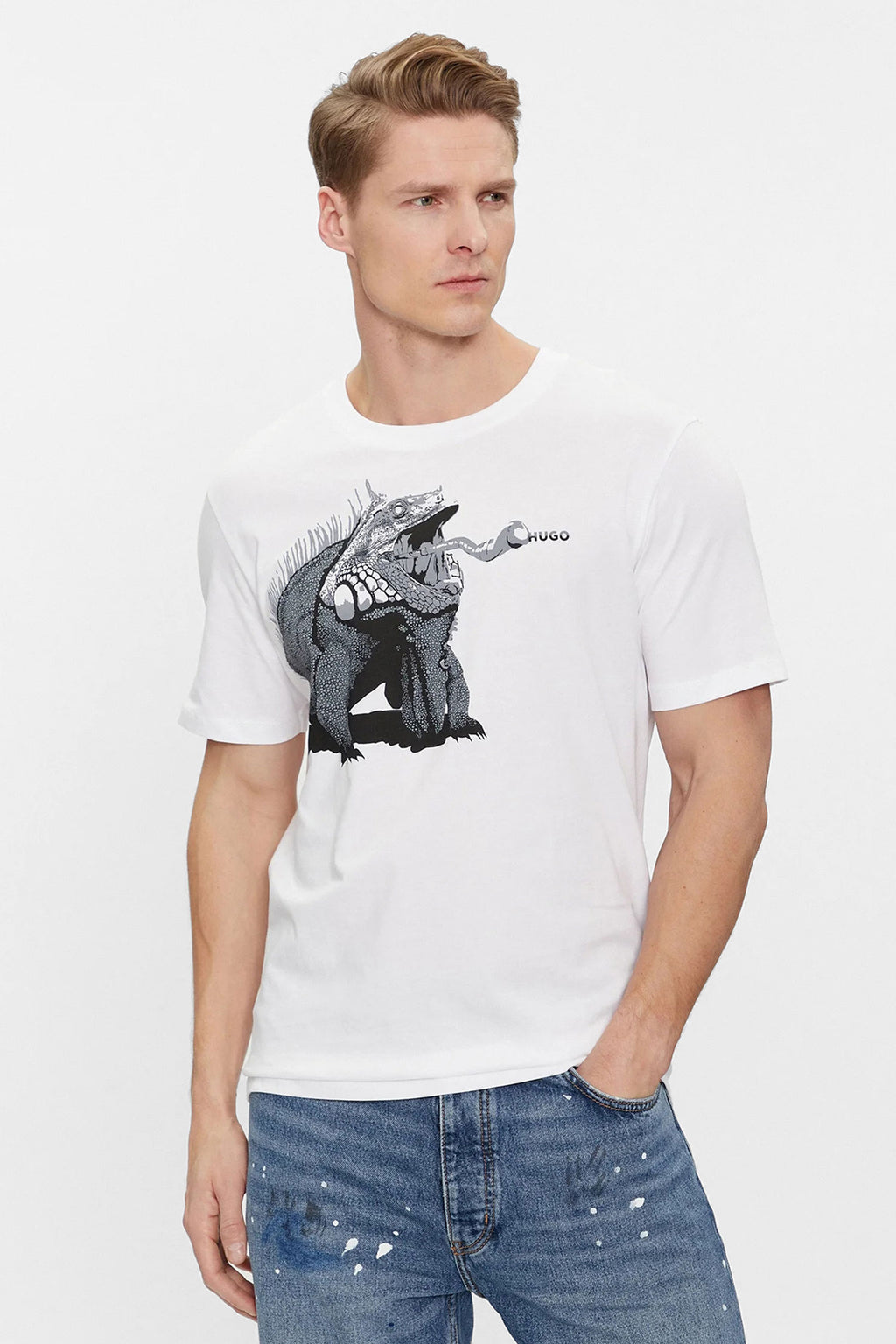 HUGO BOSS  Camiseta Manga Corta Hombre  Color Blanco 50513896-100