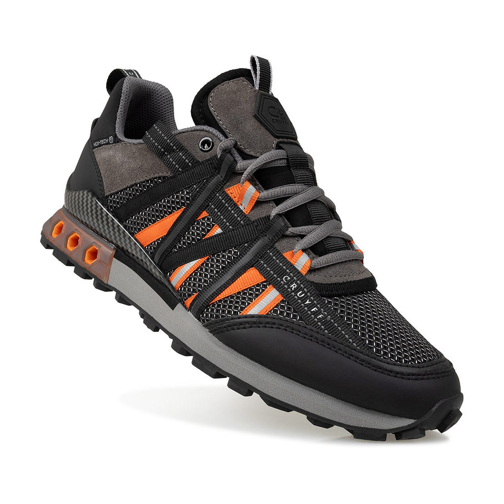 Cruyff Zapatillas Hombre  Modelo Fearia Hex-Tech CC254032-962 Blak-Orange.