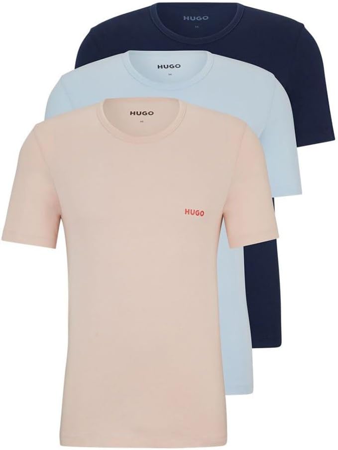 HUGO BOSS - .Camiseta RN Triplet P Underwear T (Pack de 3) para Hombre 50480088-680.