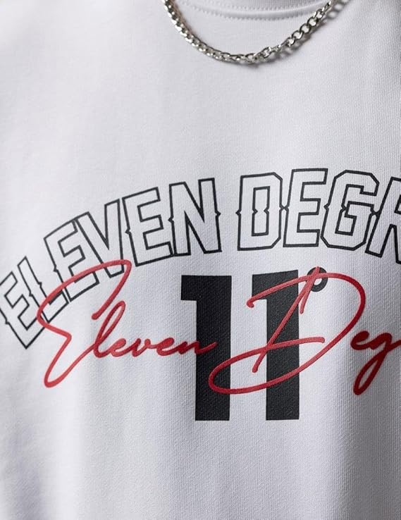 Eleven Degrees 11º .Sudadera Hombre 11D3923-002 White.