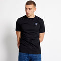 Eleven Degrees 11º Camiseta Estampada Con Logo En Los Puños - Negro / Azteca 11D215-1158.